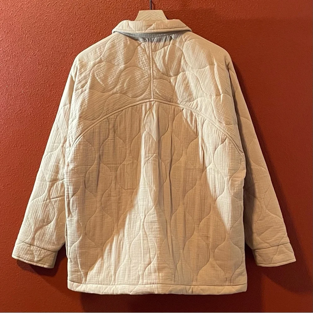Rhythm Women’s‎ Quilted Lagenlook Snap Closure Oversized Huckberry Jacket